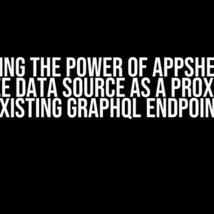 Unlocking the Power of AppSheet with ApiGee Data Source as a Proxy for Existing GraphQL Endpoint